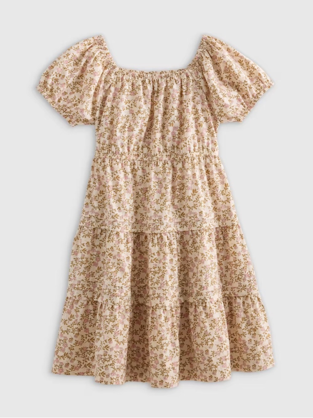 Quince 100% Organic Cotton Poplin Tiered Dress